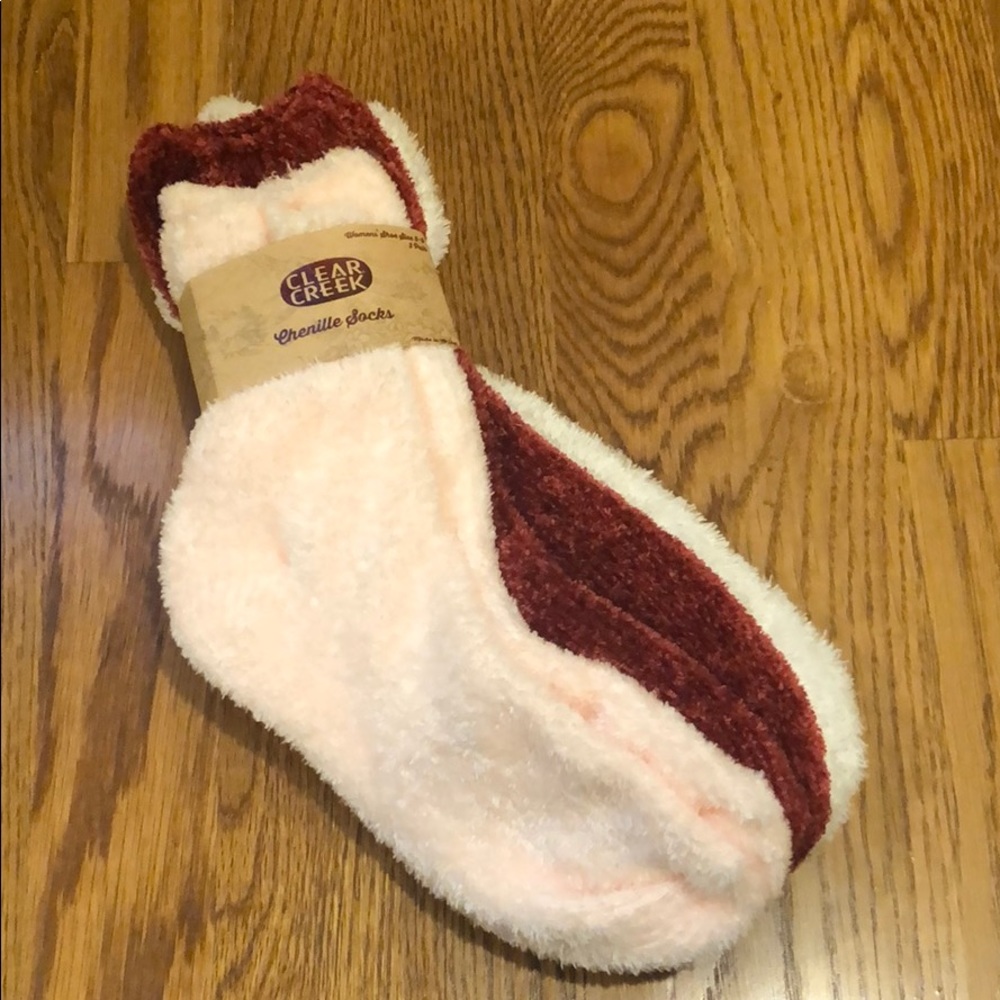 Chenille Socks (3) pairs